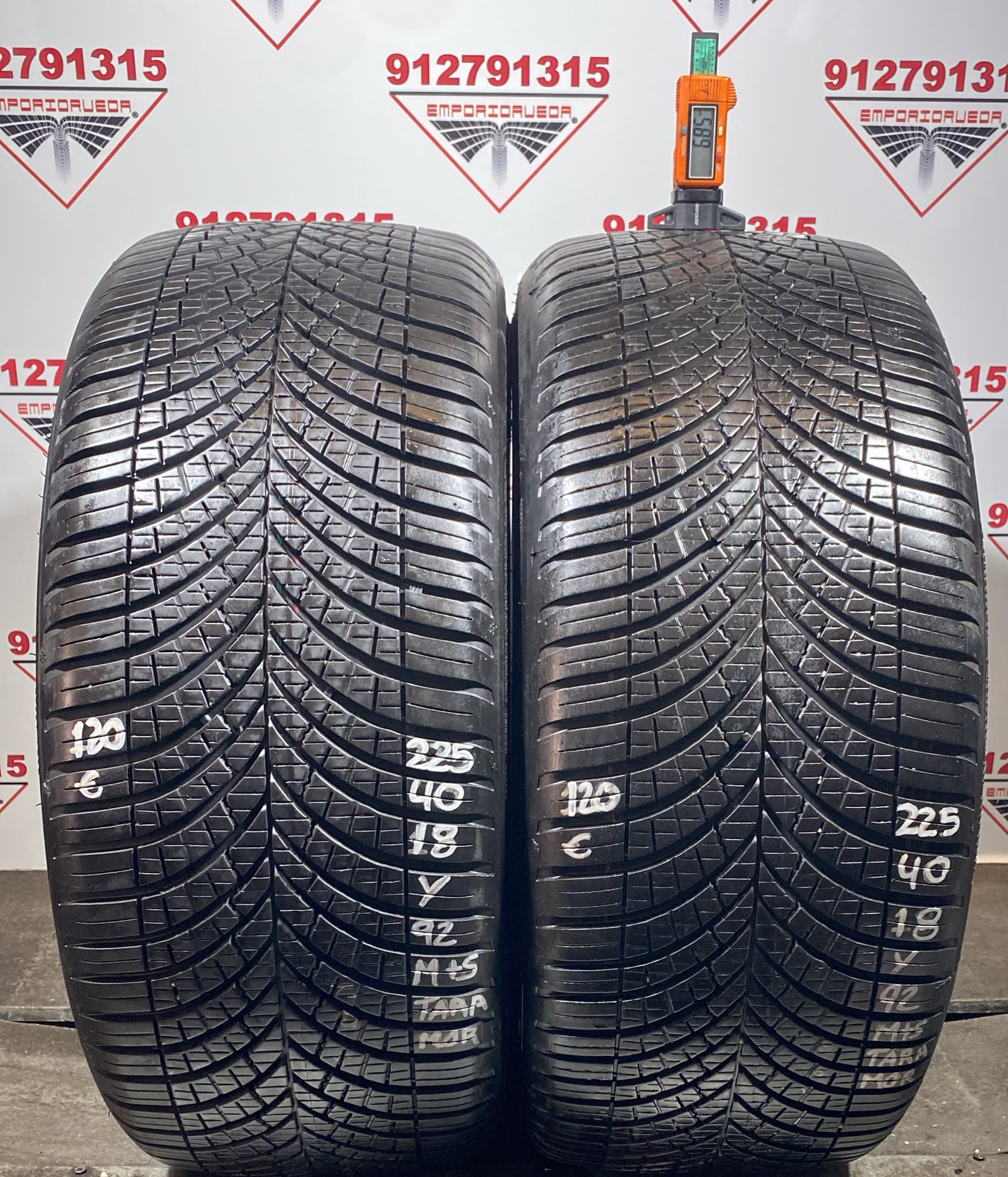 GOODYEAR VECTOR USADO ECONOMICO M+S 225/40 R18 92 Y
